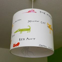 Bedruckte H�ngelampe f�r Kinderzimmer